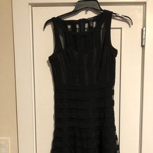 Black Striped Dress White House Black Market Size 6